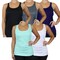 Galaxy By Harvic Women's Moisture Wicking Racerback Tank-5 Pack (S-3XL)